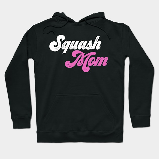 Squash mom White & Pink Hoodie by Sloop